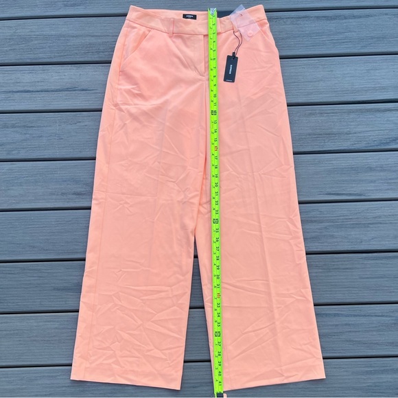 Express; Peach/Apricot; Editor Relaxed Mid-Rise Trousers; NWT; Women’s 6R - Picture 3 of 8